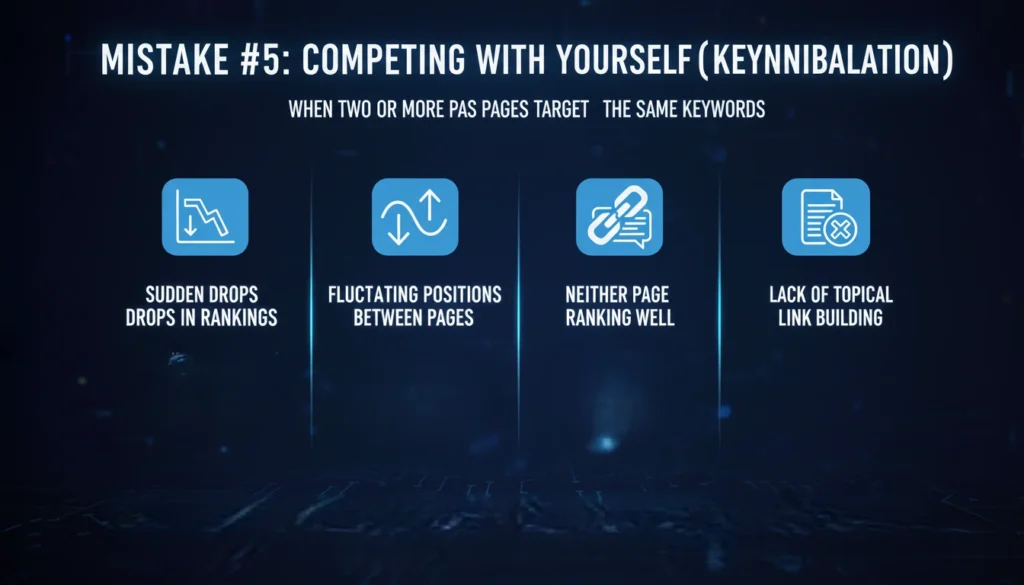 SEO mistakes that stop rankings